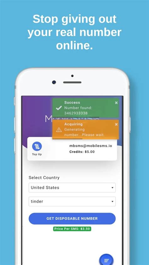 burner number for verification code