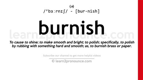 burnish meaning in marathi