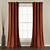 burnt orange and brown living room curtains