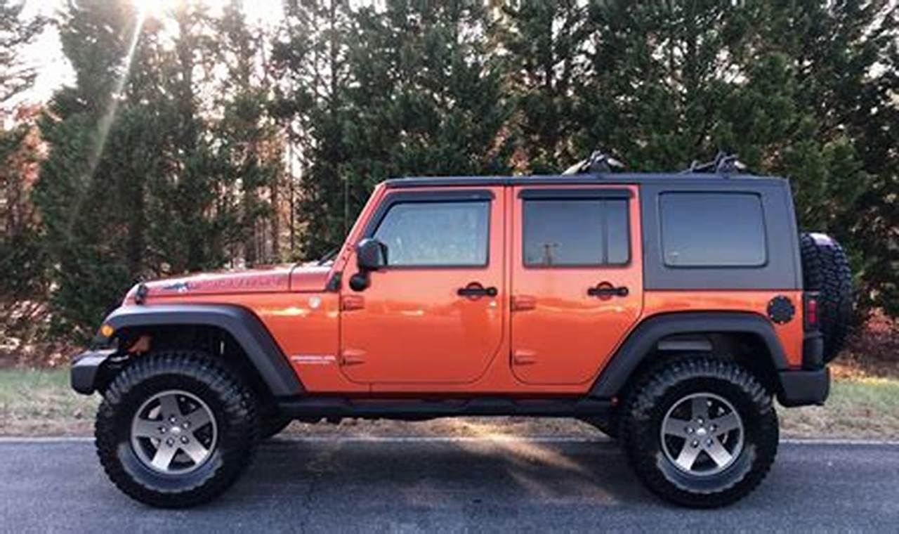 burnt orange jeep wrangler unlimited for sale