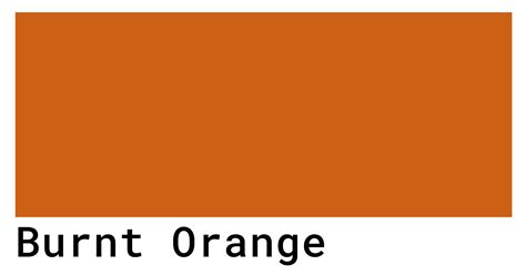 Burnt Orange Color Code