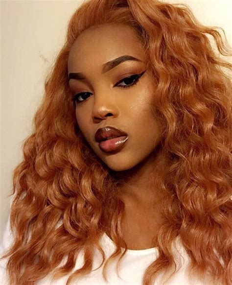 Copper Burnt Orange Hair Color African American Best Hairstyles in