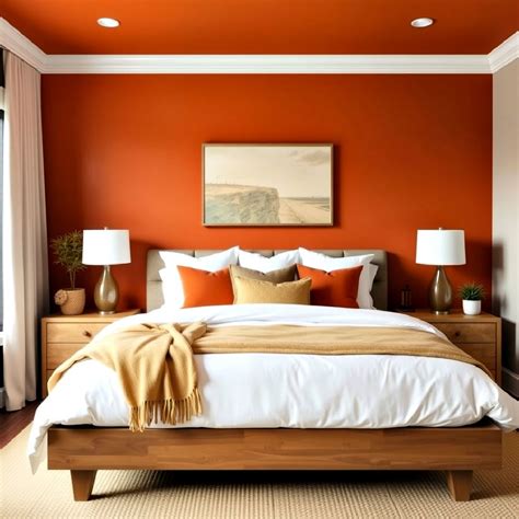Burnt Orange In Bedroom