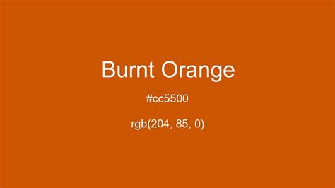 burnt orange rgb code
