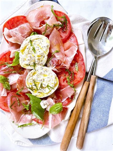 Burrata Basil Prosciutto