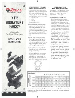 Burris Xtr Rings Instructions