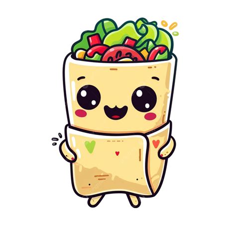 Burrito Drawing Cute