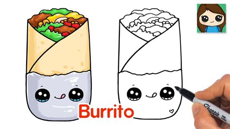 Burrito Drawing Easy