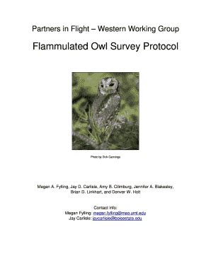 burrowing owl survey protocol washington