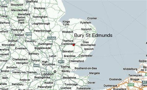 bury st edmunds uk map