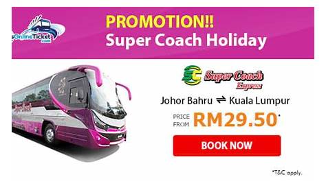 Cheap Bus Ticket to Kuala Lumpur from Singapore