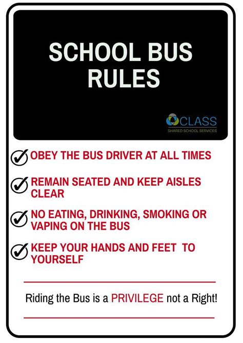 bus code of conduct