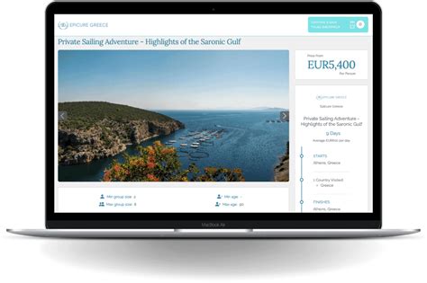 A website showing details and bookings for a bus tour company.