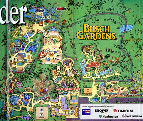 busch gardens tampa map