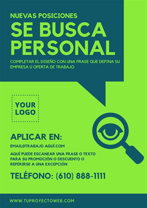 busco personal para trabajar