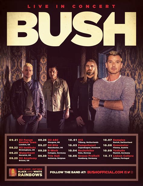 bush tour schedule 2024