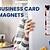business card magnetic calendar for refrigerator