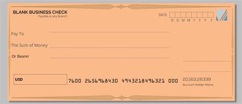 014 Free Blank Business Check Template Good Of Dummy Cheque Inside