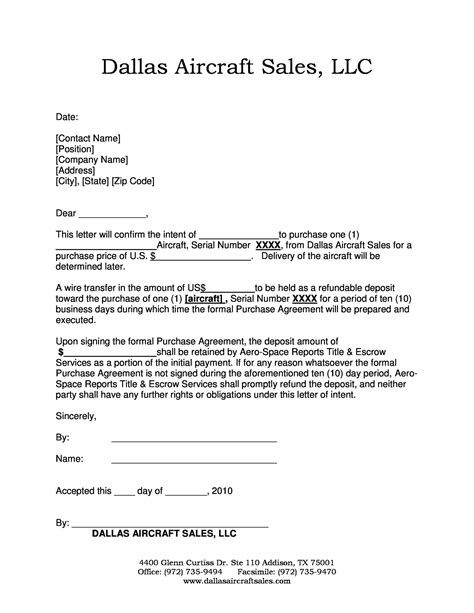 49 Free Letters of Intent to Purchase (Real Estate/Business/Land)