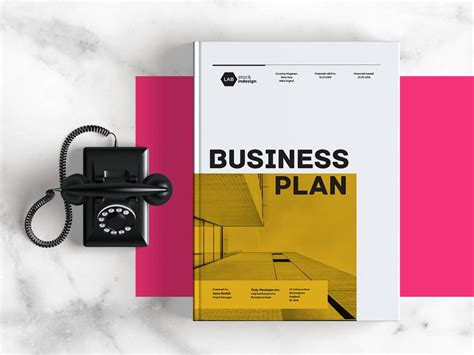 business plan template indesign