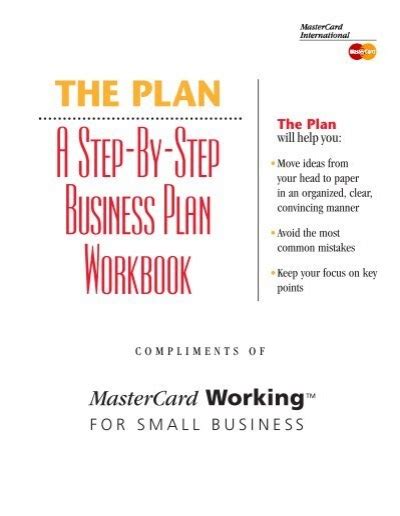 Business Plan Workbook Pdf