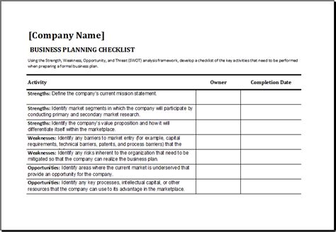 11 Business Conference Planning Checklist Template SampleTemplatess
