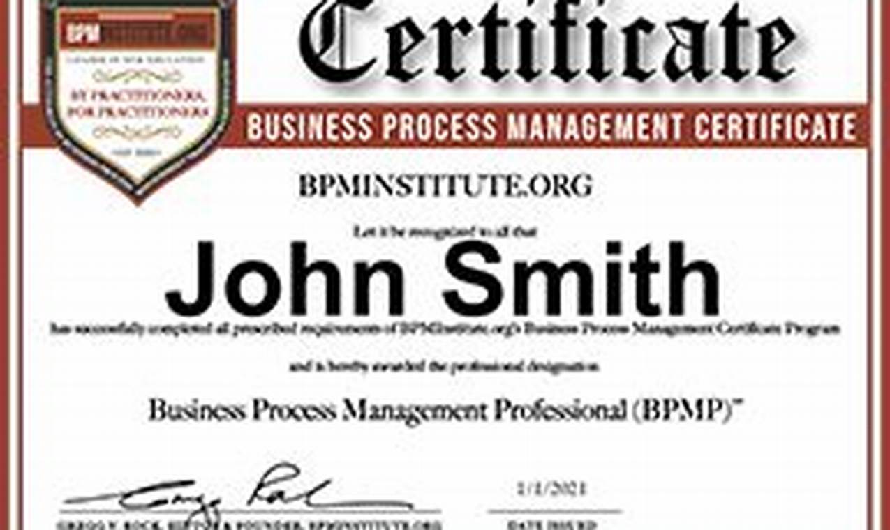Business Process Management Certification: A Comprehensive Guide