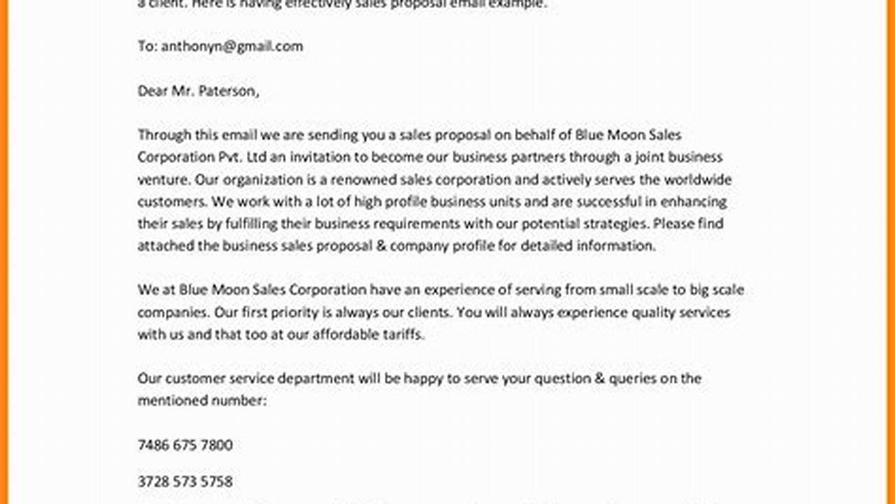 Business Proposal Email Template: A Comprehensive Guide