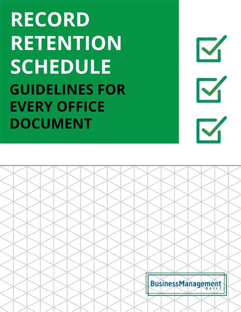 business record retention guidelines 2022