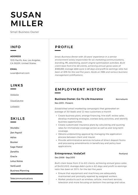 Business Analyst Resume Sample & Writing Guide RG