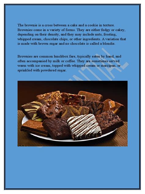 business description for brownies