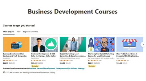 business development course on udemy