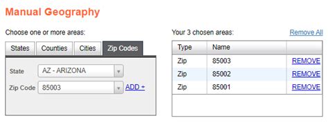 business mailing lists by zip code