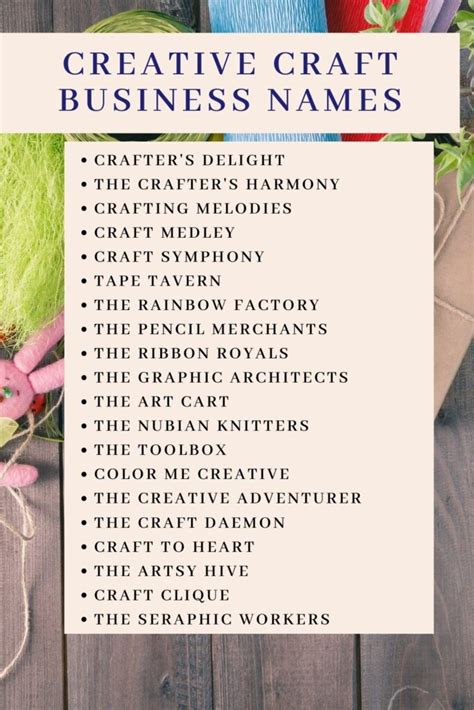 business name ideas for custom items