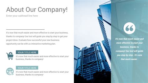 business overview presentation examples