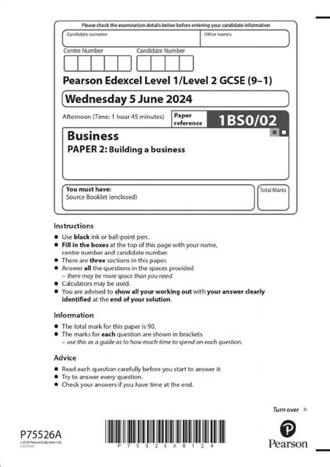 Business Paper 2 Igcse Edexcel