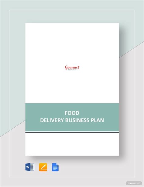 business plan template for food delivery service