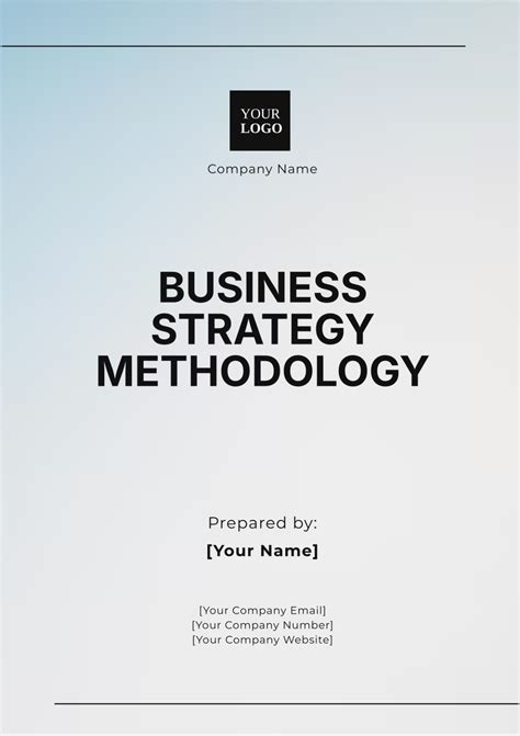business strategy methodology