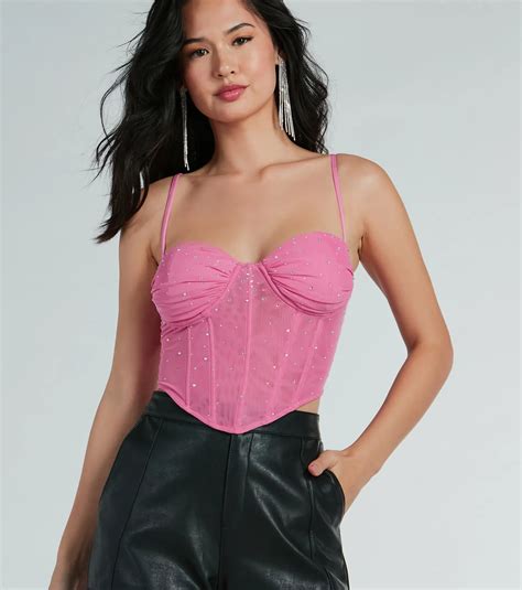 Bustier Mesh Top
