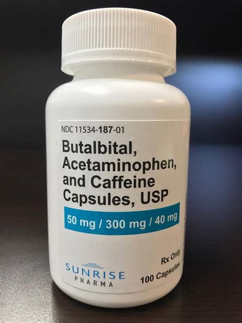 butalbital acetaminophen caffeine capsule