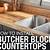 butcher countertops