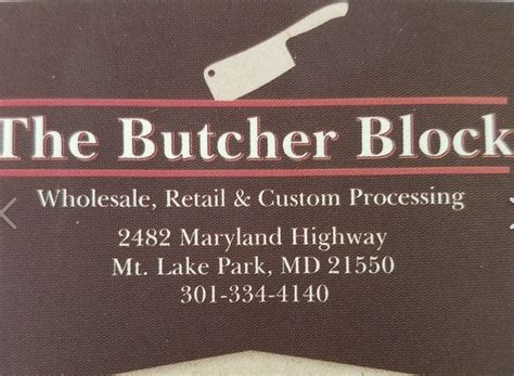 butcher block meats oakland md