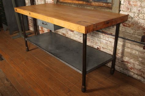Butcher Block Table Vintage