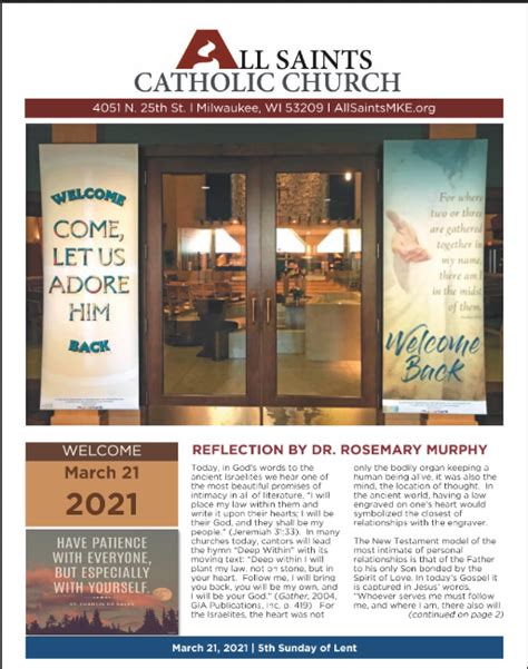 butler catholic church bulletin