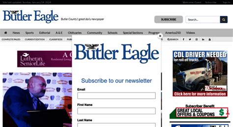butler eagle newspaper subscription