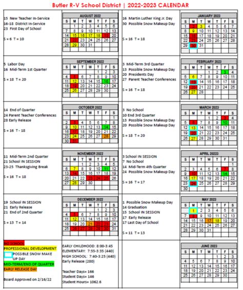 butler nj school calendar