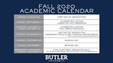 butler university academic calendar 2023