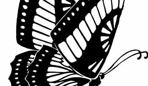 black and white clip art free butterflies | vector butterfly by jittike