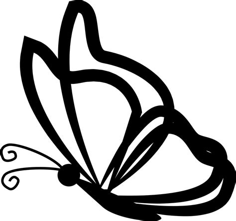 butterfly clipart outline