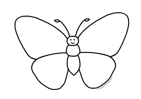 Butterfly Coloring Pages Simple